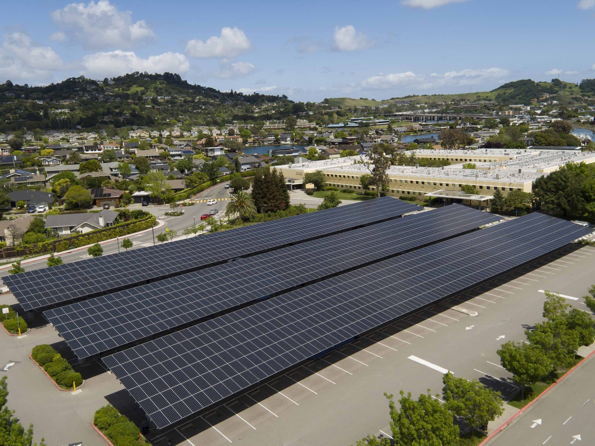 Redwood High School, Larkspur, California shot for Sunpower Corp.