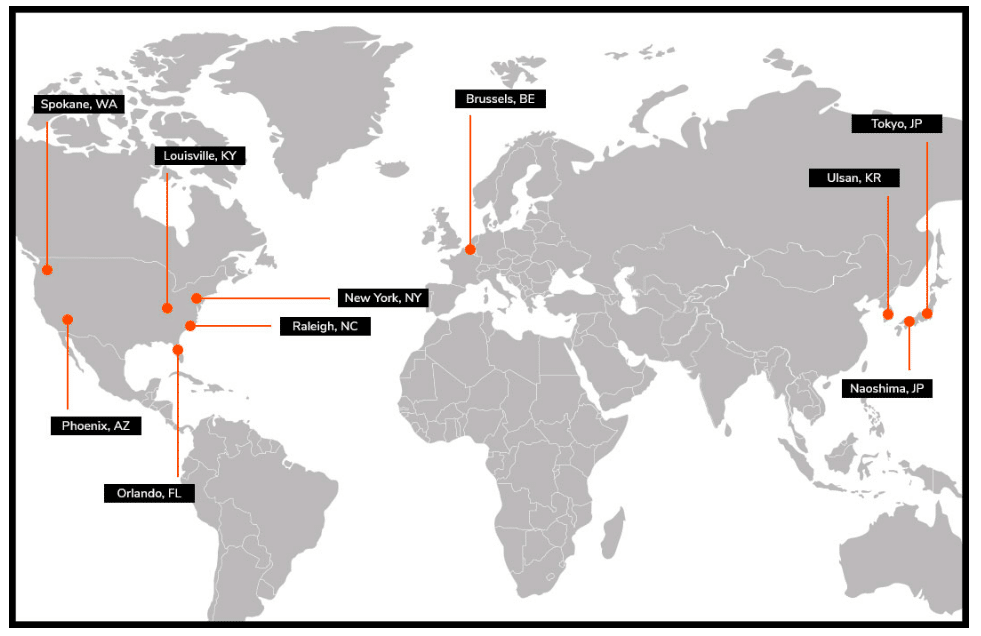 map of partner locations