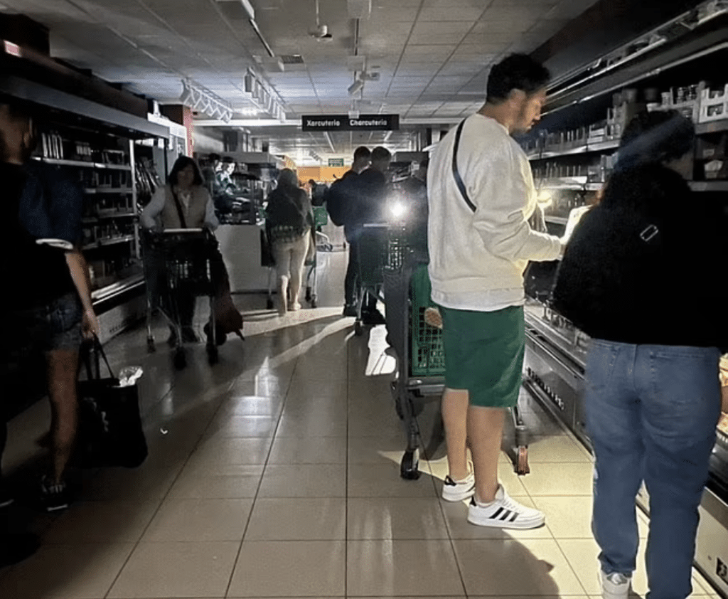 power outage in a store